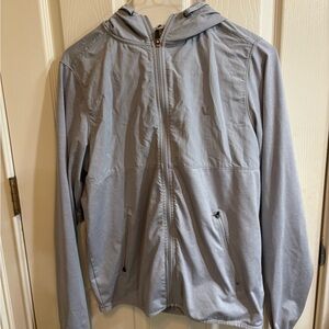 Vuori Men's Light Gray Hooded Jacket